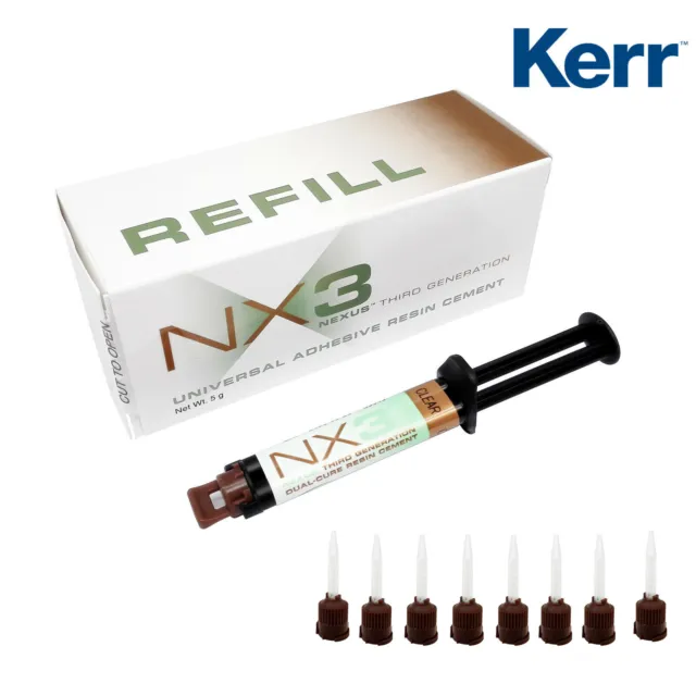 Kerr NX3 Dental Universal Adhesive Resin Cement Automix Syringe Clear 5 Gm 33643