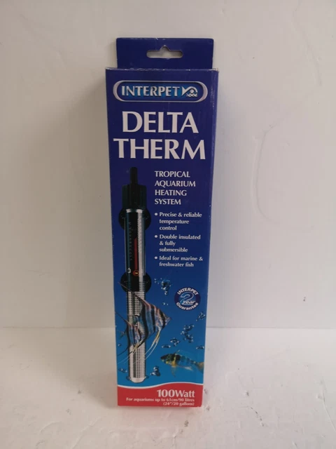 Calentador de acuario tropical Interpet Delta Therm 100w nuevo B59