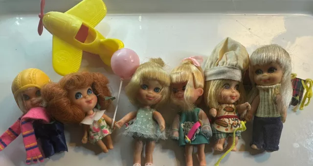 VINTAGE LIDDLE KIDDLES KAMPY KIDDLE Doll w/ Sleeping Bag Pan Fishing Pole * WOW* $116.95 - PicClick