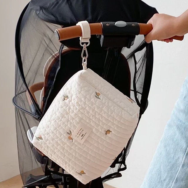 Diaper Bag Baby Cotton Portable Reusable Stroller Nappy Storage Caddy Organizer 3