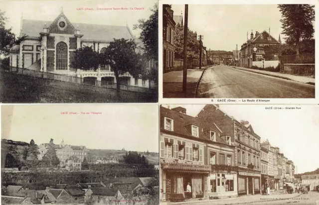LOT 4 CPA ORNE: Grande Rue Route d'Alençon Community Sainte Marie Hospice
