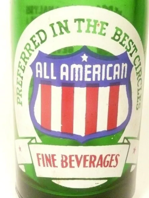Vintage Acl Pop Soda Bottle Green Kohlmann S All American Of Beaver Falls Oz Picclick