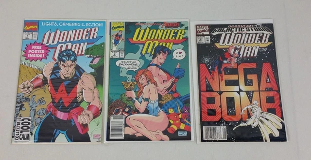 Lot of 3 MARVEL COMICS WONDERMAN #1, 2 & 9