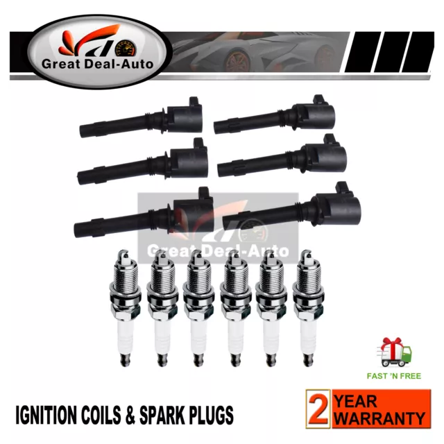 For Ford Falcon Territory BA BF Ignition Coils & Spark Plug Set  FG LPG XR6