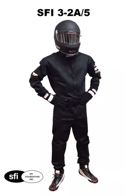 Nascar Racing Driving Fire Suit Sfi 3.2A/5 One Piece , Double Layer Adult Sizes