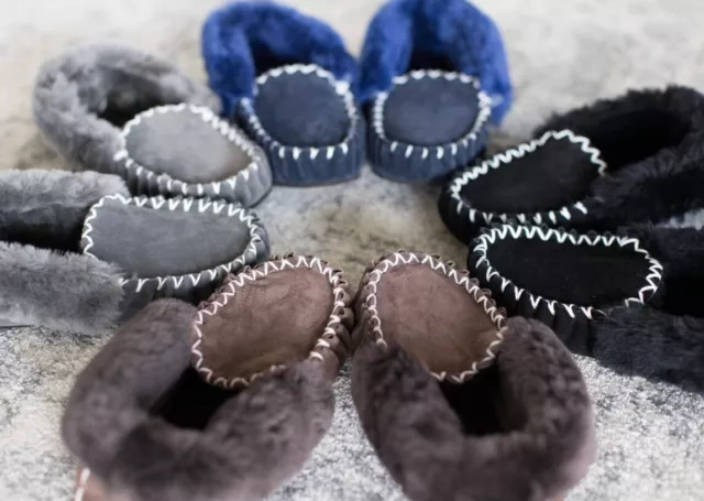 Moccasins Genuine Sheepskin For Mens & Ladies Australian Made -Merino Craft Ugg-