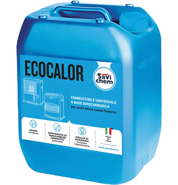 Combustibile liquido inodore Savichem Ecocalor da 18Lt per stufe a petrolio