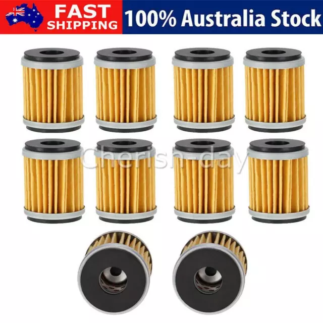 10PCS Oil Filter for YAMAHA YZ450F WR450F YZ250F WR250F YZF R125 AUS