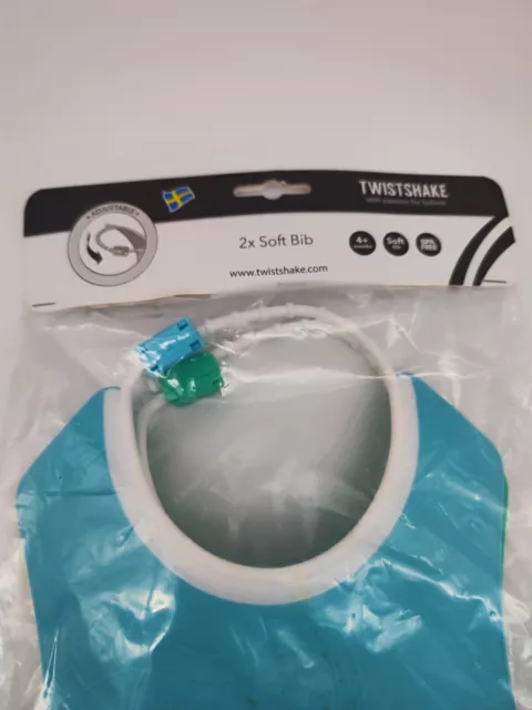 Twistshake 2 Pcs Baberos Impermeables Silicona Reutilizables Lavables Bebé 3