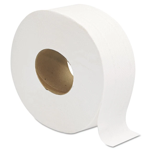 Jumbo JRT Bath Tissue 2-Ply White 9 in Diameter 202