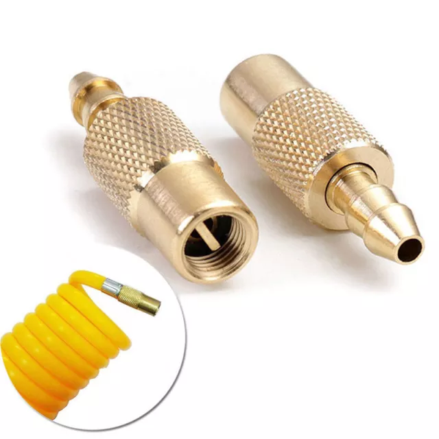 Car 6mm Tyre Tire Inflator Valve Connector Air Pump Chuck Valve Clip Brass Y ❤HA