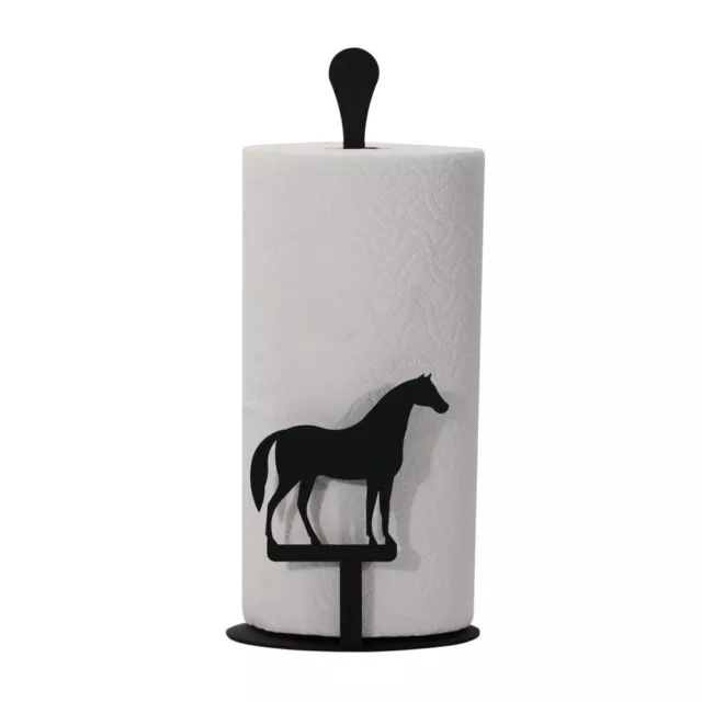Horse Paper Towel Stand or Napkin Holder by Village Wrought Iron Made in USA