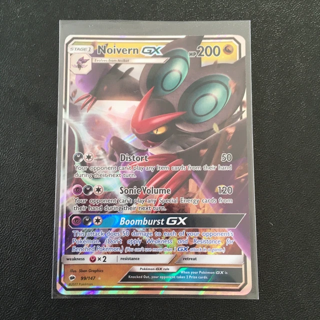 noivern gx 99/147 burning shadows pokemon
