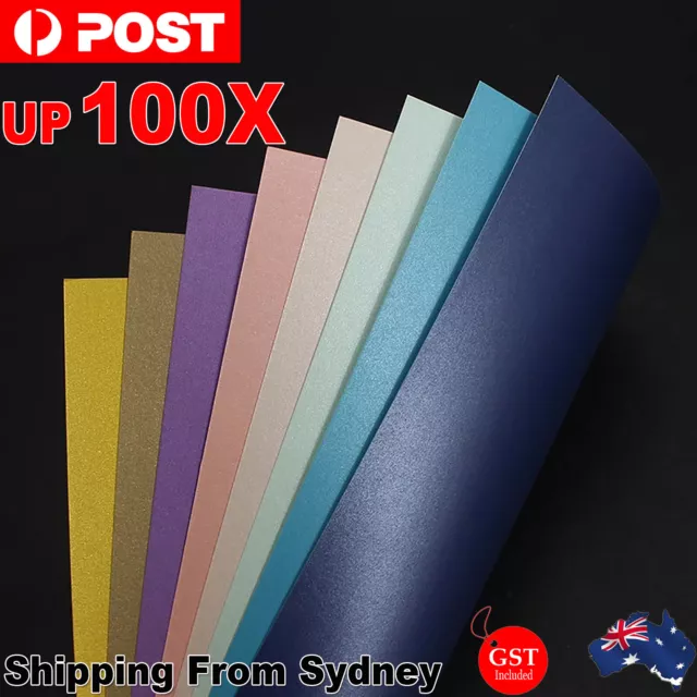 UP 100 Sheets 250gsm A4 Pearlescent Paper Printable Craft Scrapbooking Cardstock