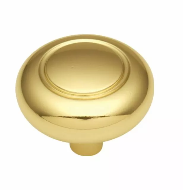 Belwith Hickory P209-UB Ultra Brass 1 1/4" Mushroom Cabinet Knob Pulls Eclipse