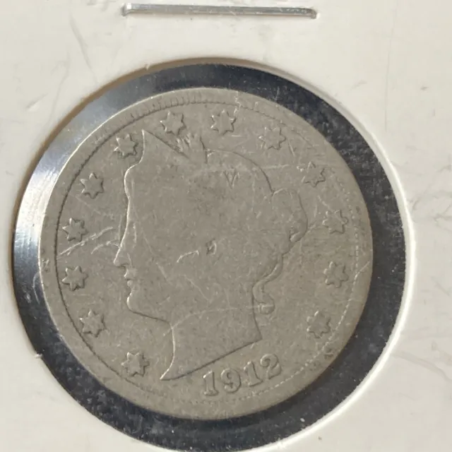 1912 Liberty Head V Nickel w/ Full LIBERTY