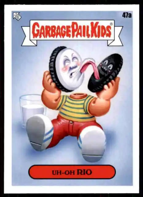 2021 Topps Garbage Pail Kids Food Fight Base Card UH-OH RIO #47a GPK OREO Card