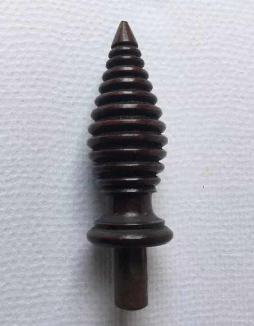 Antique Wooden Furniture Finial Top Old Knob Antique Turned Cabinet