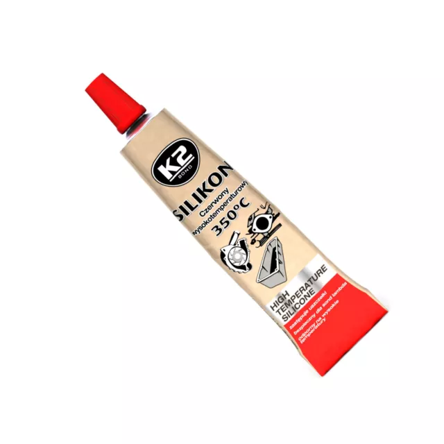 High Temperature Silicone +350°C Heat Resistant Liquid Gasket Sealant 21g Red