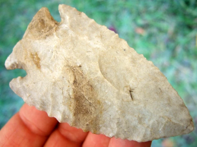 Super Fine Colorful Ohio Kirk Corner Notched Point with Insight COA Arrowheads
