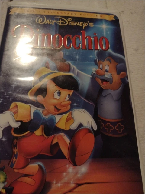 Pinocchio (VHS, 1999, Clam Shell Gold Collection) Walt Disney’s Classic