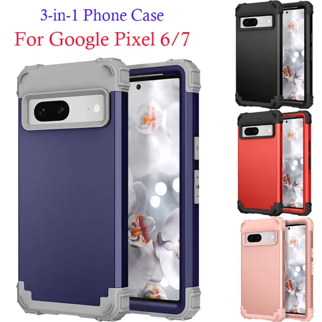 3 In 1 Case For Google Pixel 7 Pro 6 5 A Phone Slim Shockproof Protective Cover