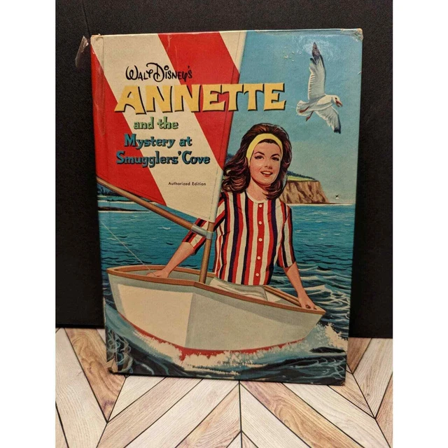 Walt Disneys Annette And The Mystery At Smugglers Cove Hardcover Book 1963 VTG
