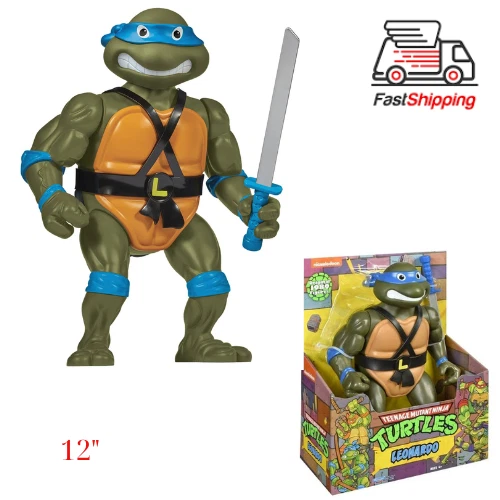 Teenage Mutant Ninja Turtles 12” Original Classic Leonardo Giant Figure, 1989