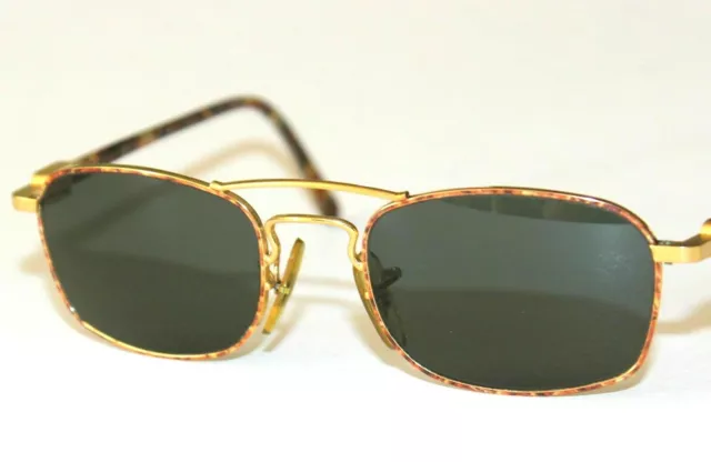 B&L RAY BAN CHAOS COMBO rettangolare oro/tartaruga W2007 - Vintage anni '90