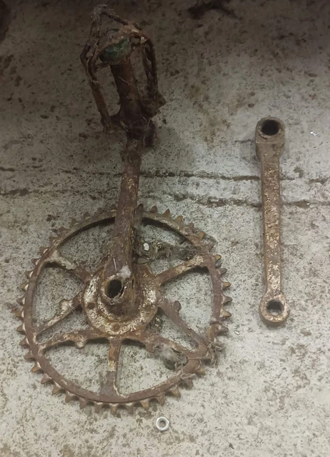 Pédalier Vélo Vintage Années 30-40 - Branches étoile Double - Occasion France
