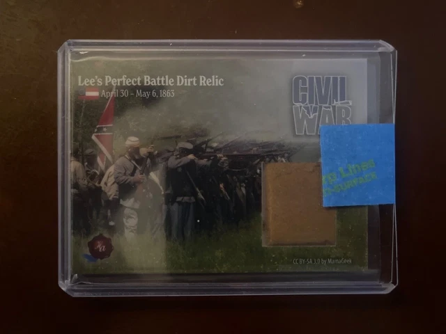 2023 HA Civil War Lee’s Perfect Battle Dirt Relic Card 1/125 Made #CWD13A