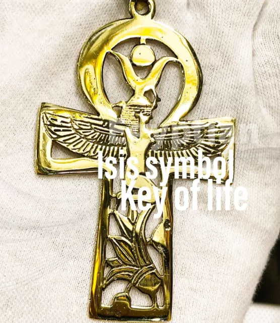 Mother Goddess Isis Winged Ankh Pendant