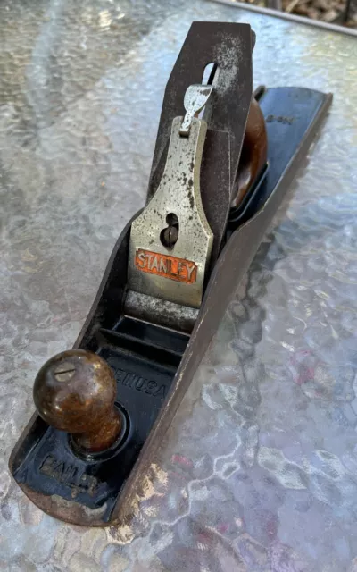 Antique Stanley No 6 Wood Plane 17.5" Woodworking Tool  Corrugated Bottom USA