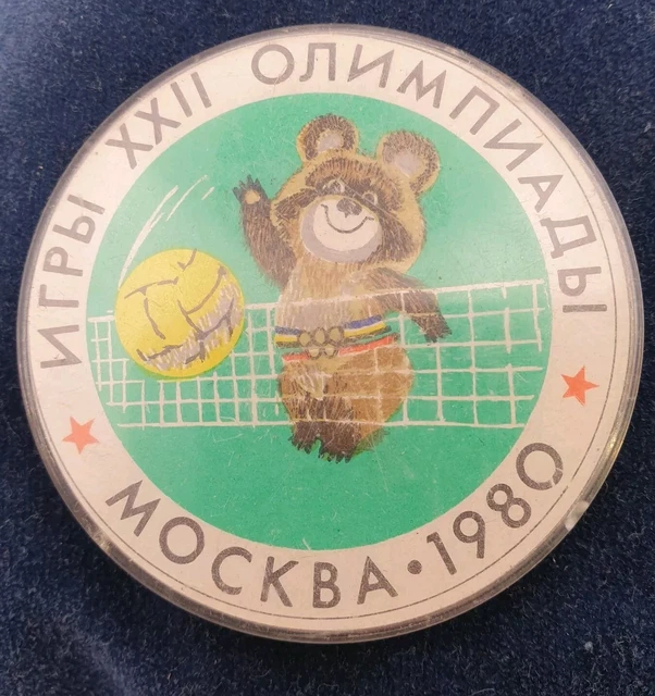 Patch Vintage Original Des Jeux Olympiques Mischa Moscou 1980