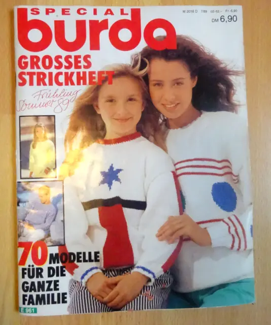 Handarbeiten Burda special Grosses Strickheft Frühjahr/Sommer 1989 70 Modelle