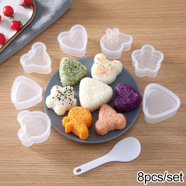 Rice Ball Mold Onigiri Mold Kitchen Maker Quick Stripping Dot Design Food Press