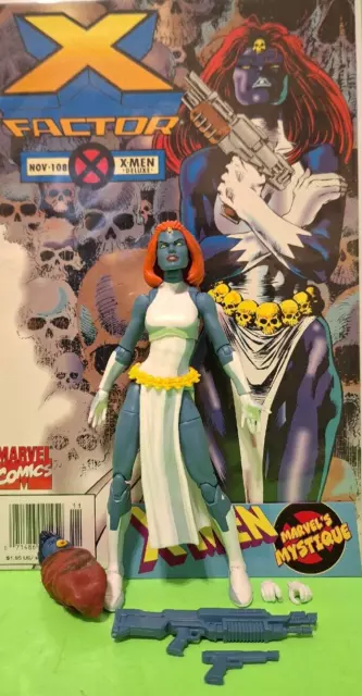 Marvel Legends MYSTIQUE - DISNEY VHS X-MEN SERIES + GREAT COMIC X-FACTOR # 108