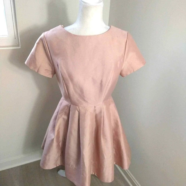 New Do+Be pink nude baby doll fig dress bridesmaid prom formal party cocktail