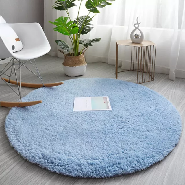 Faux Agneau Laine Tapis Moquette Non Slip Salle à Manger Chambre Maison Poilu