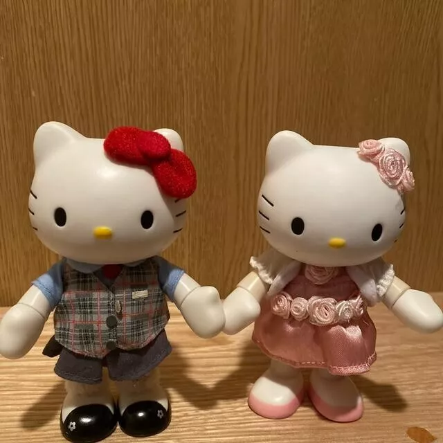 Hello Kitty Doll Figure 2 set Sanrio Original Limited Vintage Rare Bulk sale JP