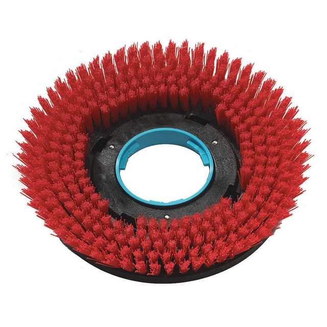 I-MOP 1237715 Floor Machine Brush,Red,12" Pad,Round,PR