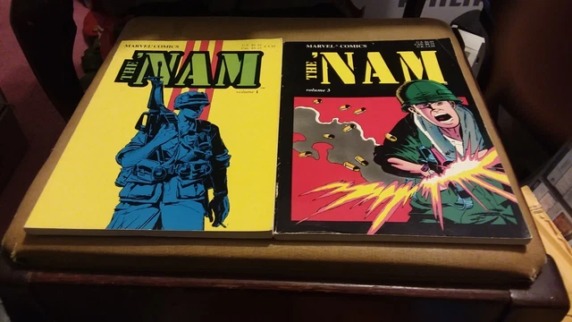 Marvel Comics "THE NAM" Two Volumes  1 And 3 1980's