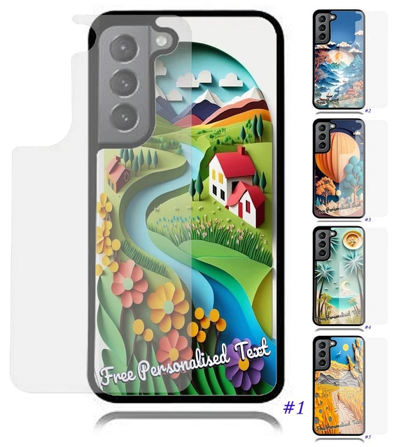 Personalised Text Glass Back Case For Samsung A13 A8 A23 A20 A22 A30 A32 A53 A72