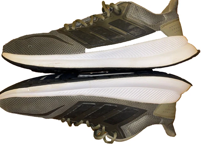 Adidas trainers green and black cheap