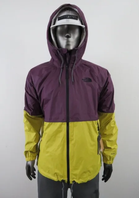 Mens The North Face Novelty Antora Dryvent Waterproof Hoodie Rain Jacket Yellow