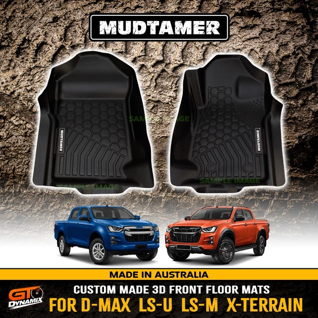 FRONT MUDTAMER 3D Custom Floor Mats Isuzu DMAX LSU LSM XTerrain