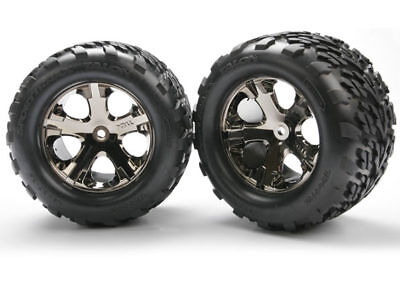 Traxxas TRAXXAS 6773G Pneus Griffe Sur Jantes Vertes Hex 12mm 