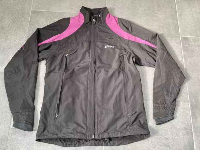 ASICS Ladies / Women’s Windproof Running / Cycling Jacket, Size 10, Black