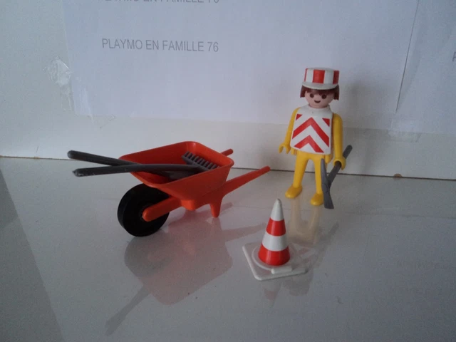PLAYMOBIL Lotto 3 Triangoli Segnaletica Per Cantiere (Q1290) Per 3141 3761 3614 3438