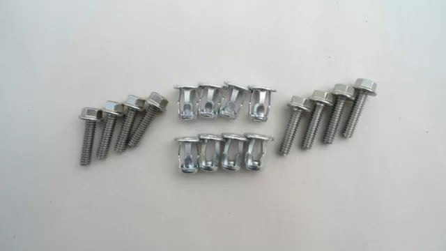 8 Old School Outside Mirror Bolt/Nuts! Fits Gm Chevy Ford Gmc Wagons Trucks Vans